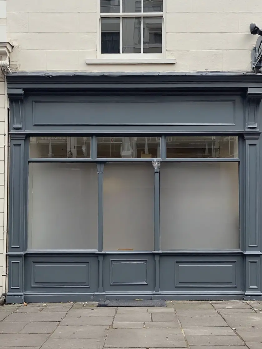 Commercial spraying: retail unit