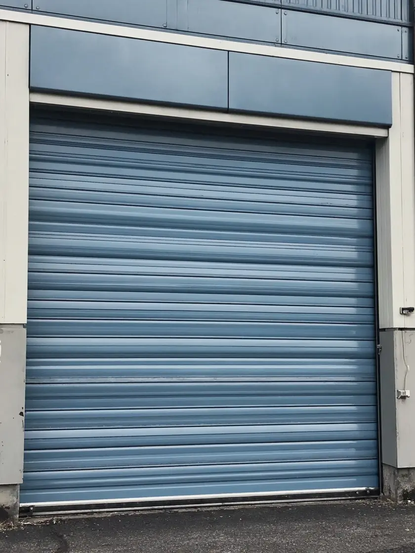 Roller Shutter Painting — freshly sprayed finish